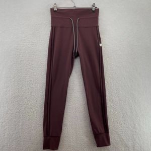 Vuorl Womens leggings size small Athletic drawstring mauve stretch comfort gym